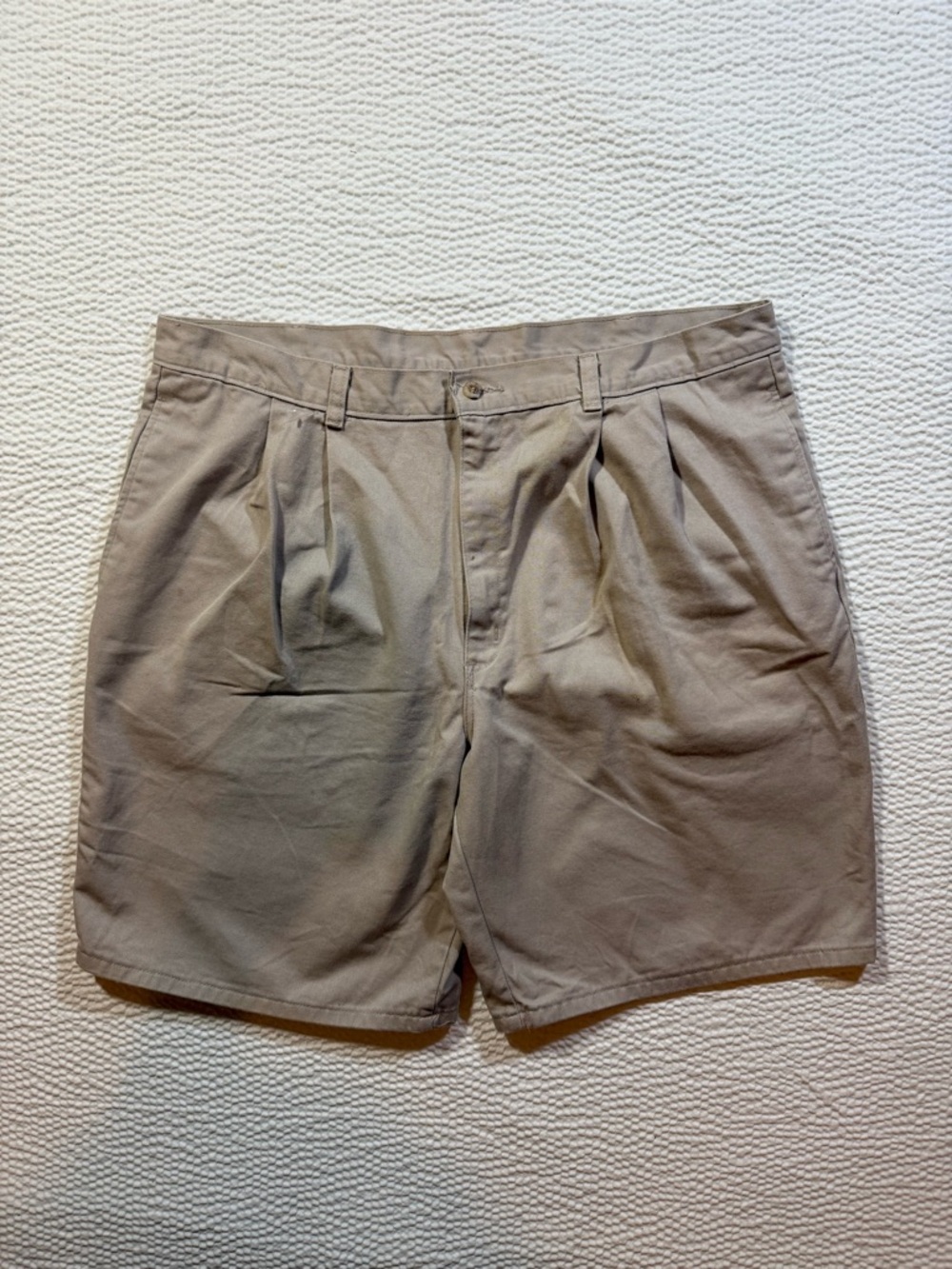 VINTAGE Duck Head Shorts Mens 40 Khaki Chino 90s Tan Cotton Causal Golf Preppy